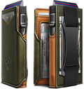 Slim RFID-Blocking Leather Wallet with Money Clip