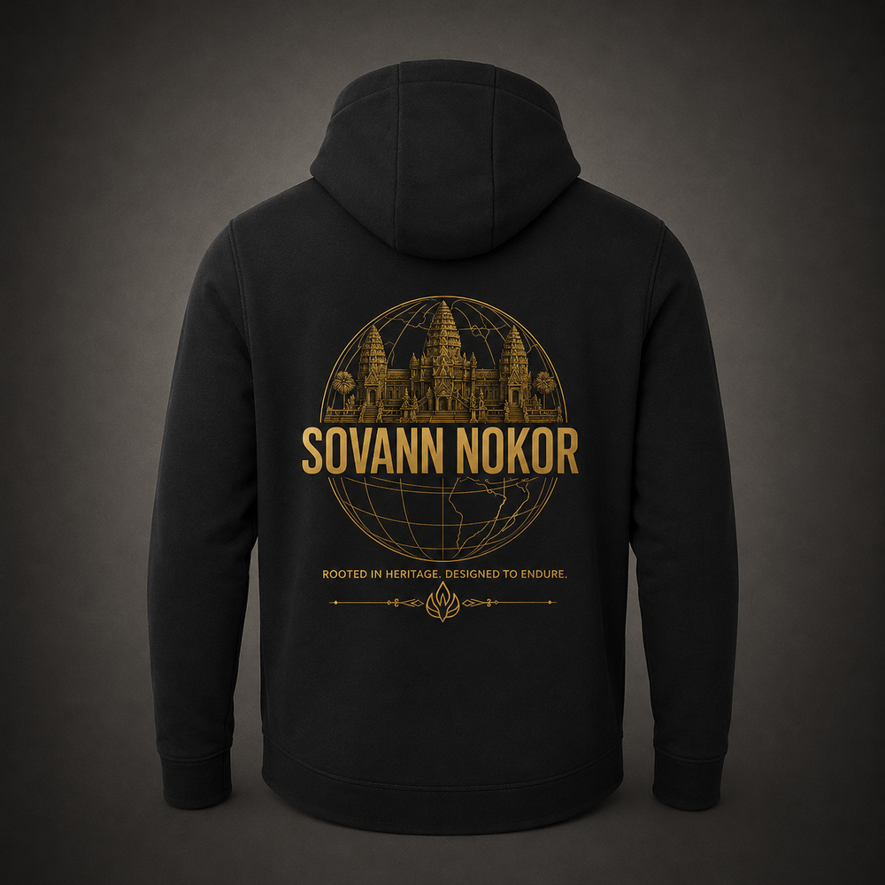 Sovann Nokor Angkor Watt Unisex Perform Full-Zip Hooded Sweatshirt