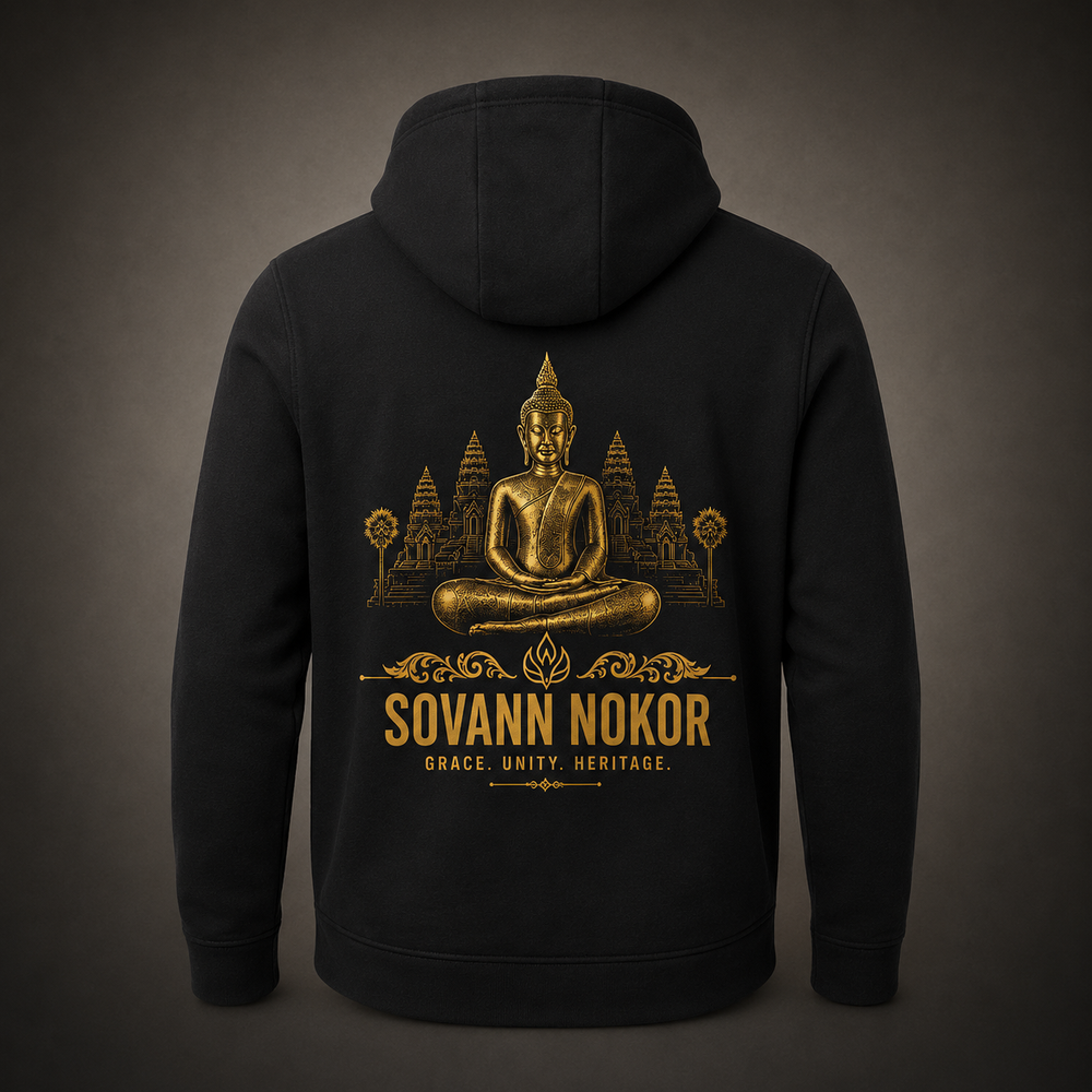 Sovann Nokor Buddha Unisex Perform Full-Zip Hooded Sweatshirt