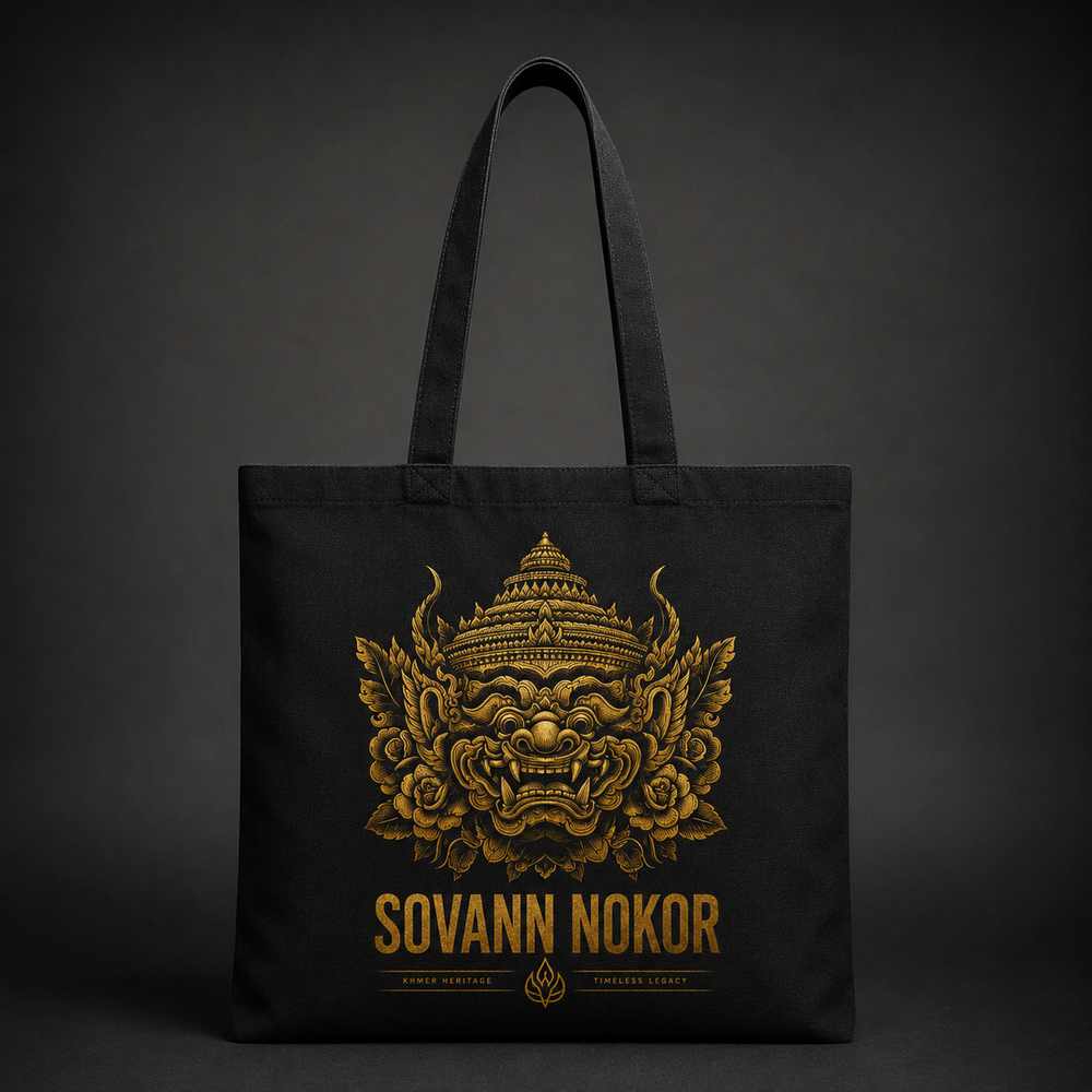 Sovann Nokor Hanuman Cotton Canvas Tote Bag