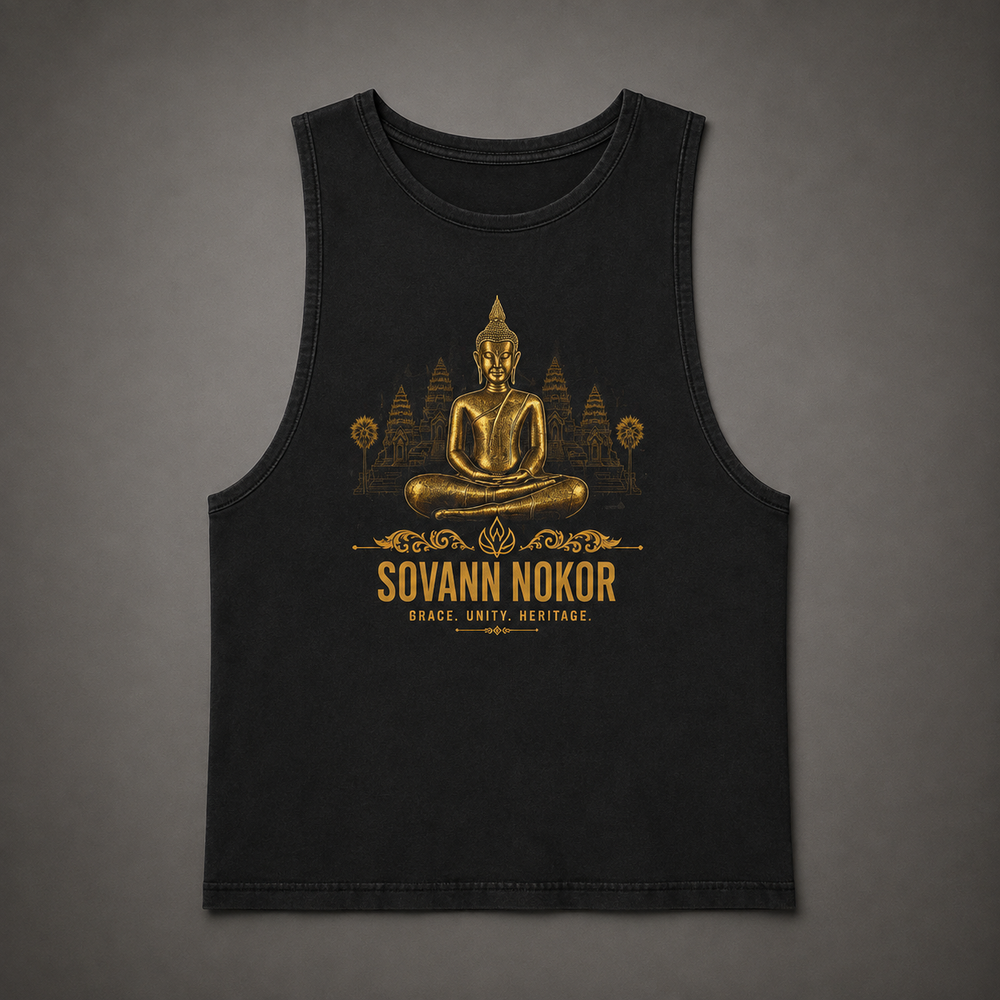 Sovann Nokor Buddha Tank Top | Cambodian Temple Silhouette