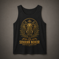 Sovann Nokor Elephant Tank Top | Cambodian Temple Silhouette