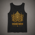 Sovann Nokor Hanuman Mask Tank Top | Cambodian Temple Silhouette