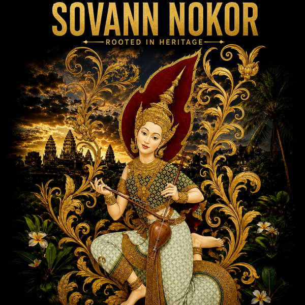 Sovann Nokor Apsara Artwork T-shirt | Heritage Collection