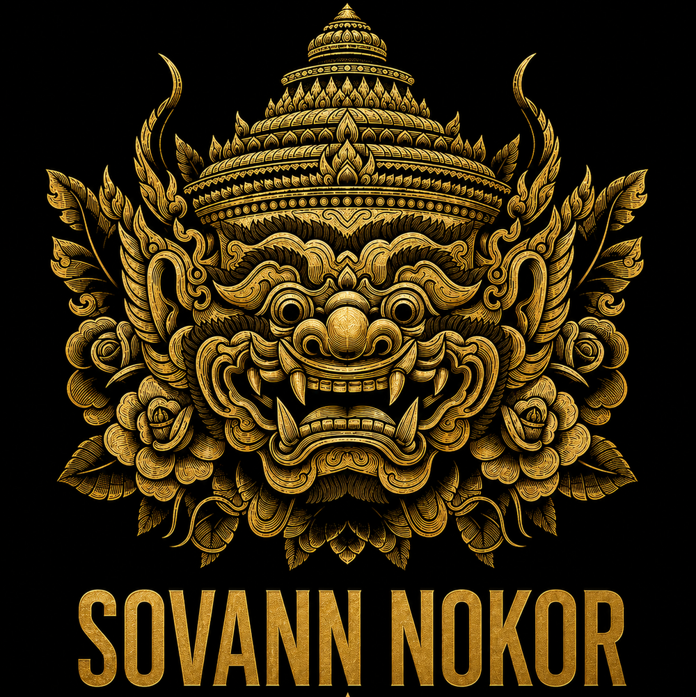 Sovann Nokor Hanuman Mask Graphic T-shirt | Heritage Collection