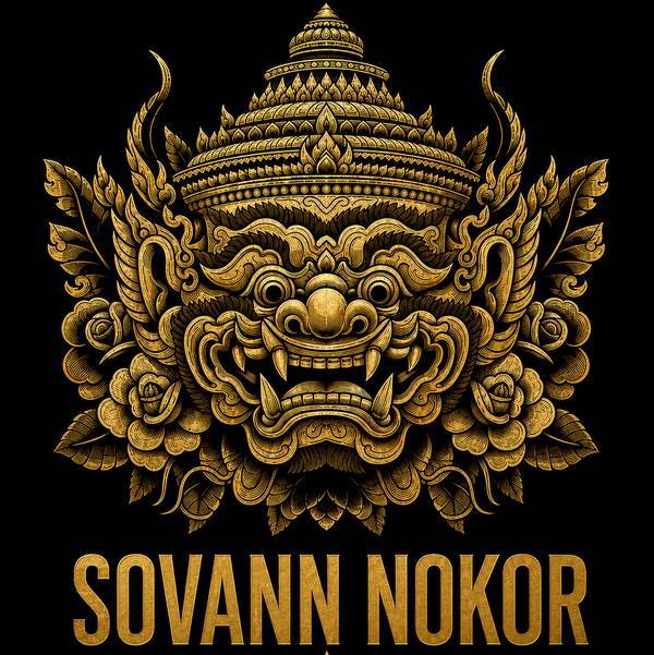 Sovann Nokor Hanuman Mask Graphic T-shirt | Heritage Collection
