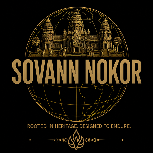 Sovann Nokor Angkor Watt X Globe Illustration T-Shirt | Heritage Collection