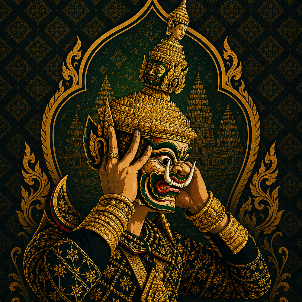 Sovann Nokor Hanuman Version II Illustration T-Shirt | Heritage Collection