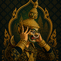 Sovann Nokor Hanuman Version II Illustration T-Shirt | Heritage Collection