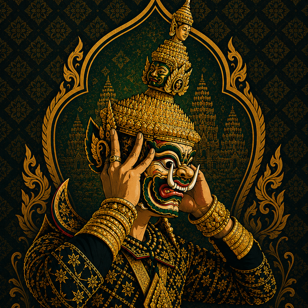 Sovann Nokor Hanuman Version II Illustration T-Shirt | Heritage Collection