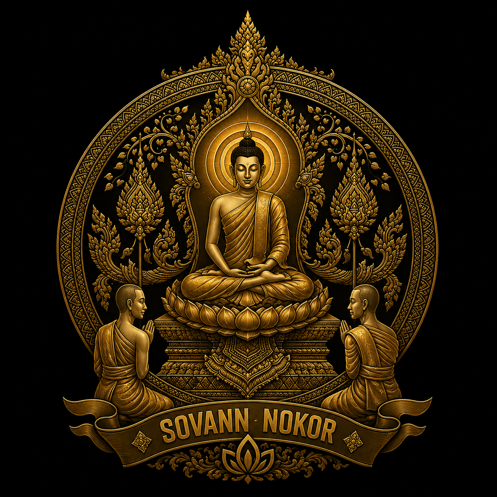 Sovann Nokor Buddha Version II Illustration T-Shirt | Heritage Collection