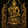 Sovann Nokor Angkor Wat Deity T-Shirt | Khmer Temple Illustration