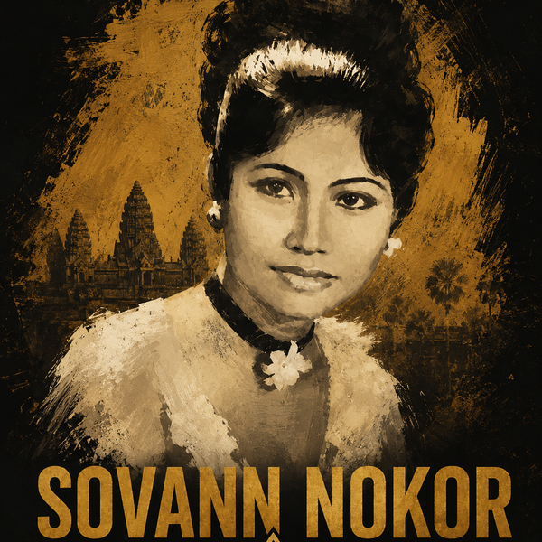 Sovann Nokor Portrait T-Shirt | Retro Khmer Singer Tee