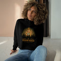 Sovann Nokor Khmer Apsara Crop Hoodie | Southeast Asian Temple Art