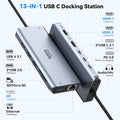 13-in-1 Triple Monitor USB-C Docking Station