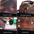 Buffalo Leather Toiletry Bag