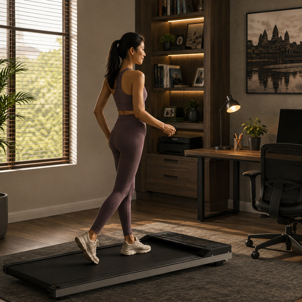 Slim Under-Desk Walking Pad Treadmill
