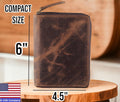 Distressed Leather Passport Wallet
