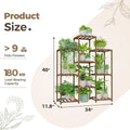 4-Tier Wood Plant Stand