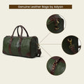 Cowhide Leather Weekender Duffle Bag