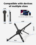Foldable Laptop Stand with Magnetic Phone Holder