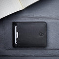 Slim RFID-Blocking Leather Wallet