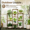 4-Tier Wood Plant Stand