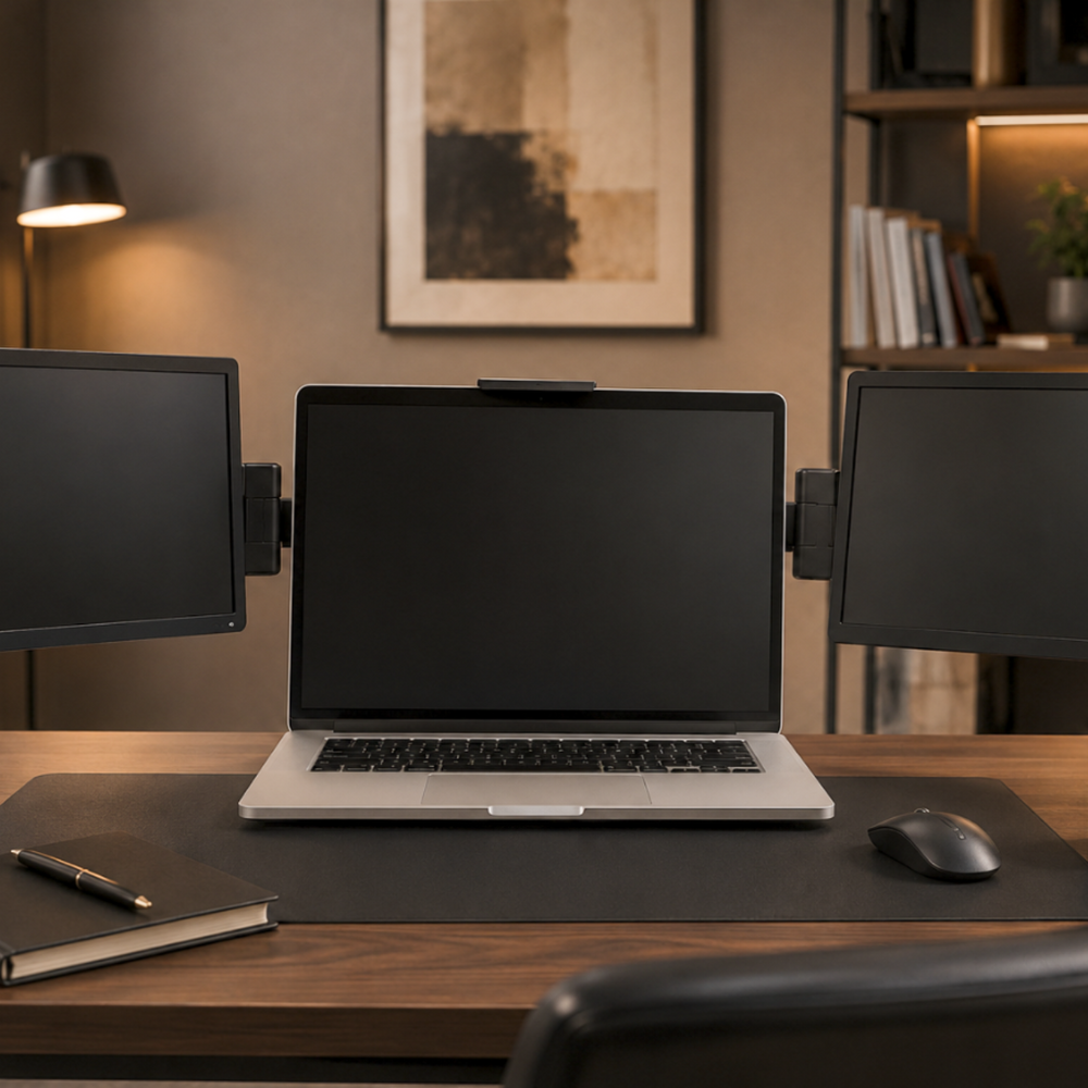 Dual-Screen Laptop Monitor Extender, 12-Inch 1080p