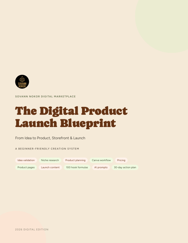 The Digital Product Launch Blueprint — Digital Workbook (PDF)